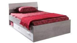 Opbergbed Mipiace Met Laden -Beter Bed Bed Mipiace met 2 laden concrete white 2
