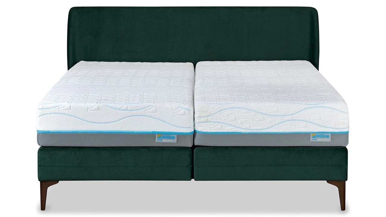 Boxspring Elite Cocoon vlak met Slow Motion 2 matras Boxspring Elite Cocoon Vlak Met Slow Motion 2 Matras -Beter Bed Boxspring Elite Cocoon vlak met Slow Motion 2 matras 1
