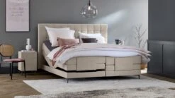 Boxspring Jade Verstelbaar Met Gestoffeerd Matras -Beter Bed Boxspring Jade verstelbaar met gestoffeerd matras khaki 2