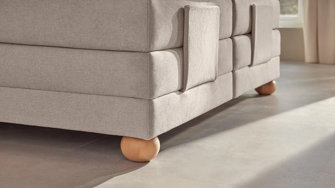 Boxspring Solid Lina verstelbaar met gestoffeerd matras Karlsson Boxspring Solid Lina Verstelbaar Met Gestoffeerd Matras -Beter Bed Boxspring Solid Lina verstelbaar met gestoffeerd matras naturel 4