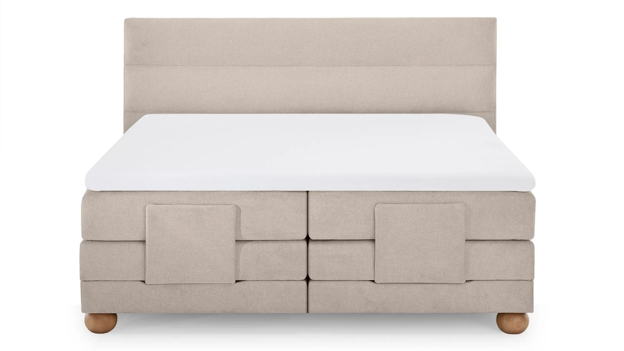 Boxspring Solid Lina verstelbaar met gestoffeerd matras Karlsson Boxspring Solid Lina Verstelbaar Met Gestoffeerd Matras -Beter Bed Boxspring Solid Lina verstelbaar met gestoffeerd matras naturel 9