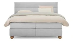 Karlsson Boxspring Solid Lina Vlak Met Gestoffeerd Matras -Beter Bed Boxspring Solid Lina vlak met gestoffeerd matras light grey 5
