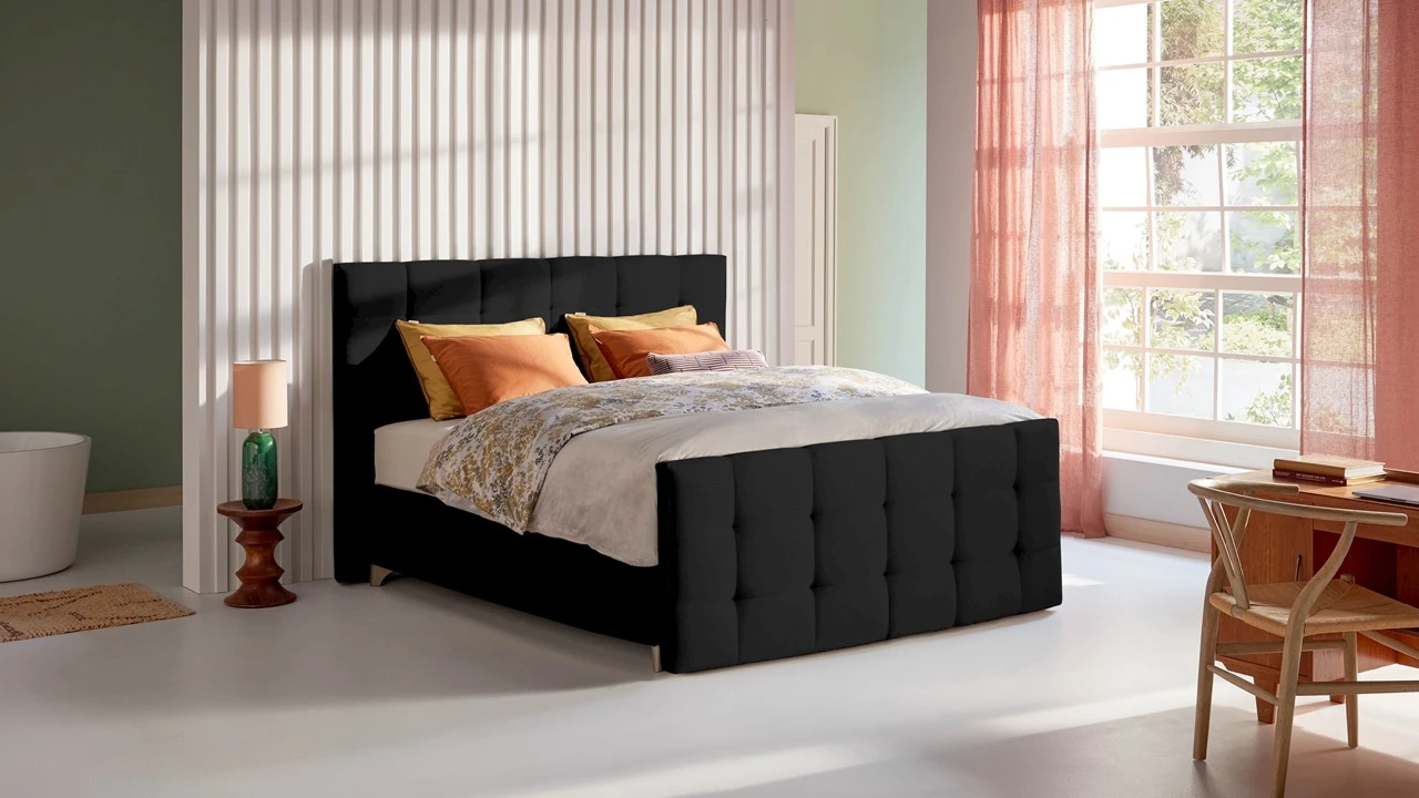 Boxspring Unik Varje vlak met Vildar Royal matras Karlsson Boxspring Unik Varje Vlak Met Vildar Royal Matras -Beter Bed Boxspring Unik Varje vlak met Vildar Royal matras black