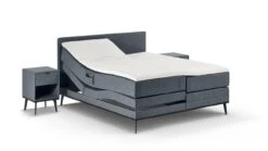 Boxspring Viggo Verstelbaar Met Gestoffeerd Matras -Beter Bed Boxspring Viggo verstelbaar met gestoffeerd matras oakland antraciet 2