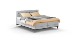 Boxspring Viggo Vlak Met Gestoffeerd Matras -Beter Bed Boxspring Viggo vlak met gestoffeerd matras oakland grijs 3
