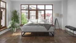 Emma Metal Bed Met Emma O2 Medium Matras 2 Emma Metal Bed Met Emma O2 Medium Matras -Beter Bed Emma Metal bed met Emma O2 medium matras zwart 2