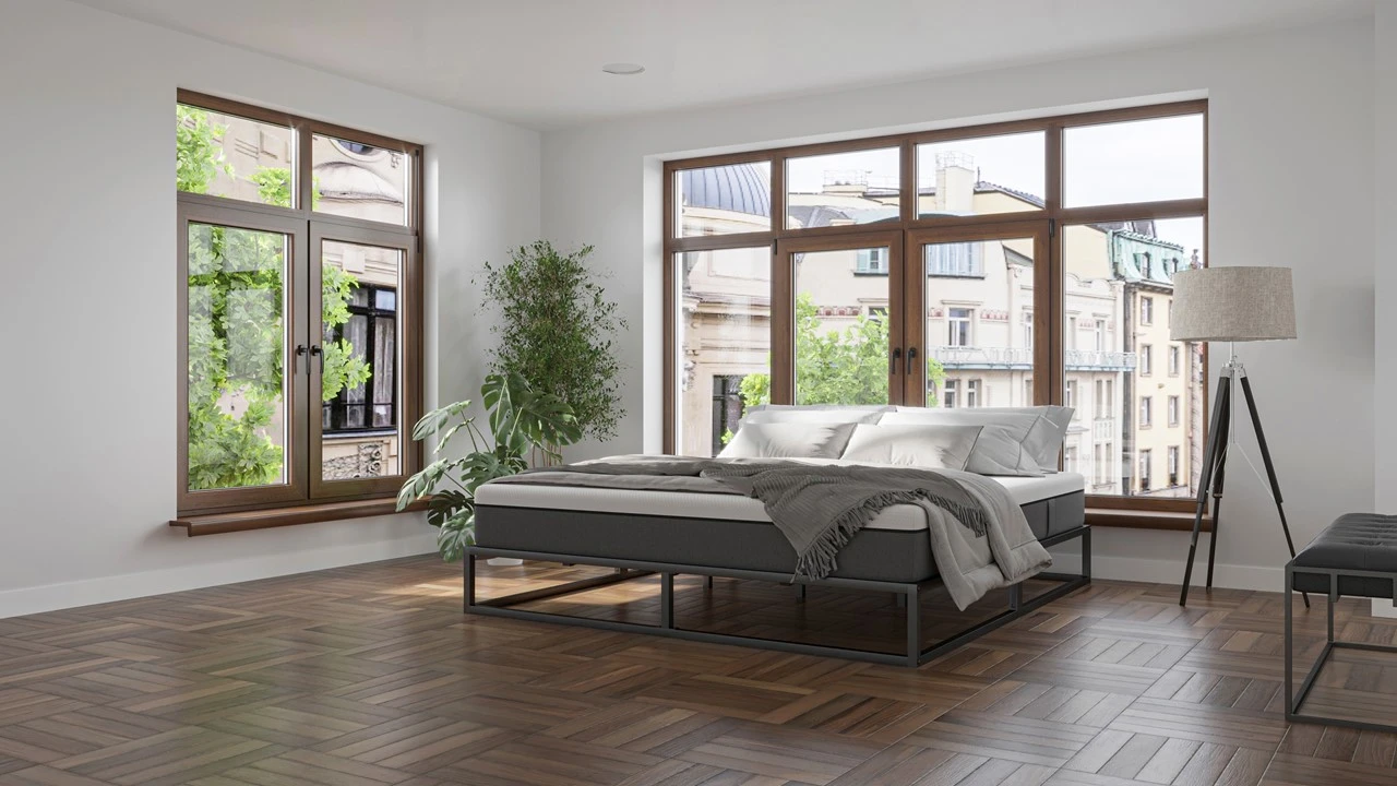 Emma Metal bed met Emma O2 medium matras Emma Metal Bed Met Emma O2 Medium Matras -Beter Bed Emma Metal bed met Emma O2 medium matras zwart