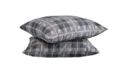 HappyBed Grey Tartan - Kussensloop (set Van 2 Stuks)
