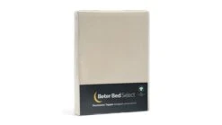 Hoeslaken Beter Bed Select Biologisch Perkal Topper -Beter Bed Hoeslaken Biologisch perkal topper zand 4