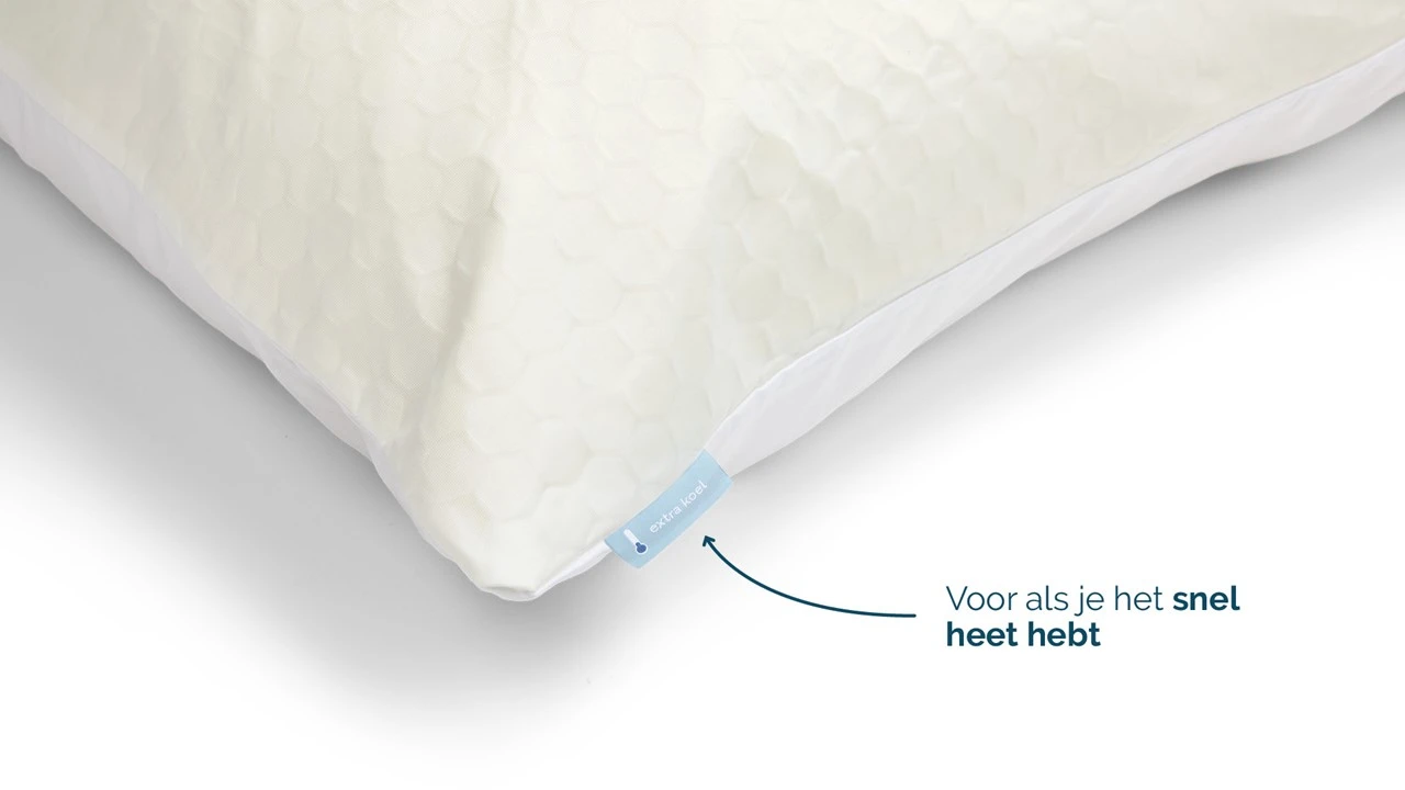 Kussensloop B Bright Extra Koel Kussensloop B Bright Extra Koel -Beter Bed Kussensloop B Bright PCM Cooling wit 1