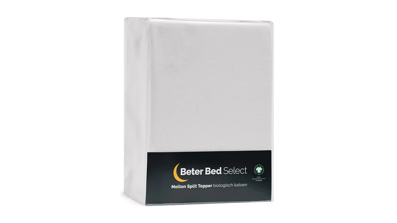 Molton splittopmatras Biologisch Molton Splittopmatras Biologisch -Beter Bed Molton splittopmatras Biologisch wit 4