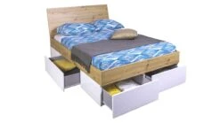 Opbergbed Mundi Met Laden -Beter Bed Opbergbed Mundi met 4 laden artisan oak white 2