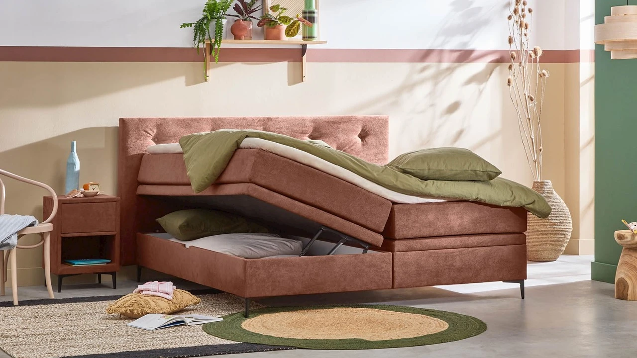 Opbergbox Citrine met gestoffeerd matras Opbergbox Citrine Met Gestoffeerd Matras -Beter Bed Opbergbox Citrine met gestoffeerd matras hazel