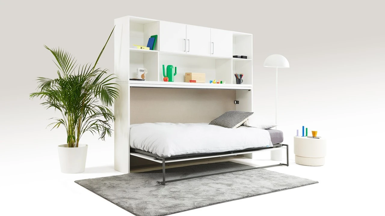 Opklapbed Albero met bovenbouw Opklapbed Albero Met Bovenbouw -Beter Bed Opklapbed Albero met bovenbouw wit 1