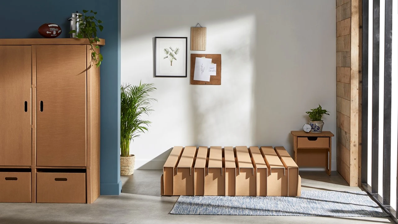 Paper Bed met Easy Pocket matras Paper Bed Met Easy Pocket Matras -Beter Bed Paper Bed met Easy Pocket matras bruin 3