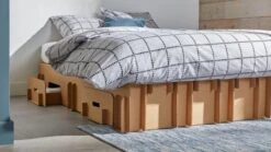 Paper Bed Met Easy Pocket Matras 9 Paper Bed Met Easy Pocket Matras -Beter Bed Paper Bed met Easy Pocket matras bruin 9